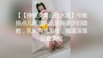 【【挣钱买奥迪拉水泥】今晚换点儿刺激的玩法良家少妇调教，乳夹狗绳黑丝，骚逼淫荡指数满格